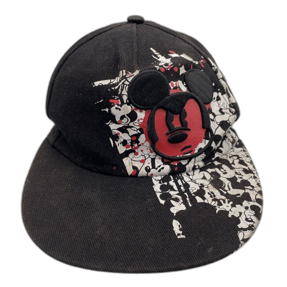 Official Disney Parks Angry Mickey Mouse Graffiti baseball cap - youth size  hat
